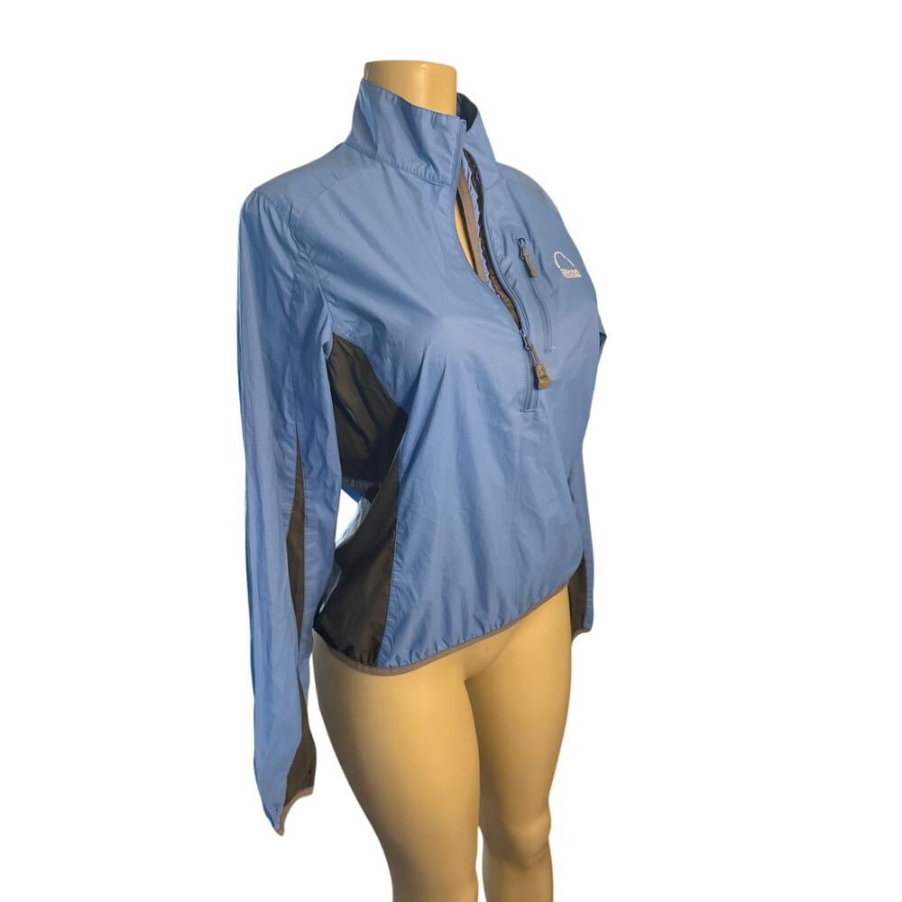 Women M Sierra Designs Kenosha Half Zip Pullover Windbreaker Jacket Coat Blue